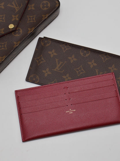 LOUIS VUITTON 經典三合一WOC鍊包 - 玫紅