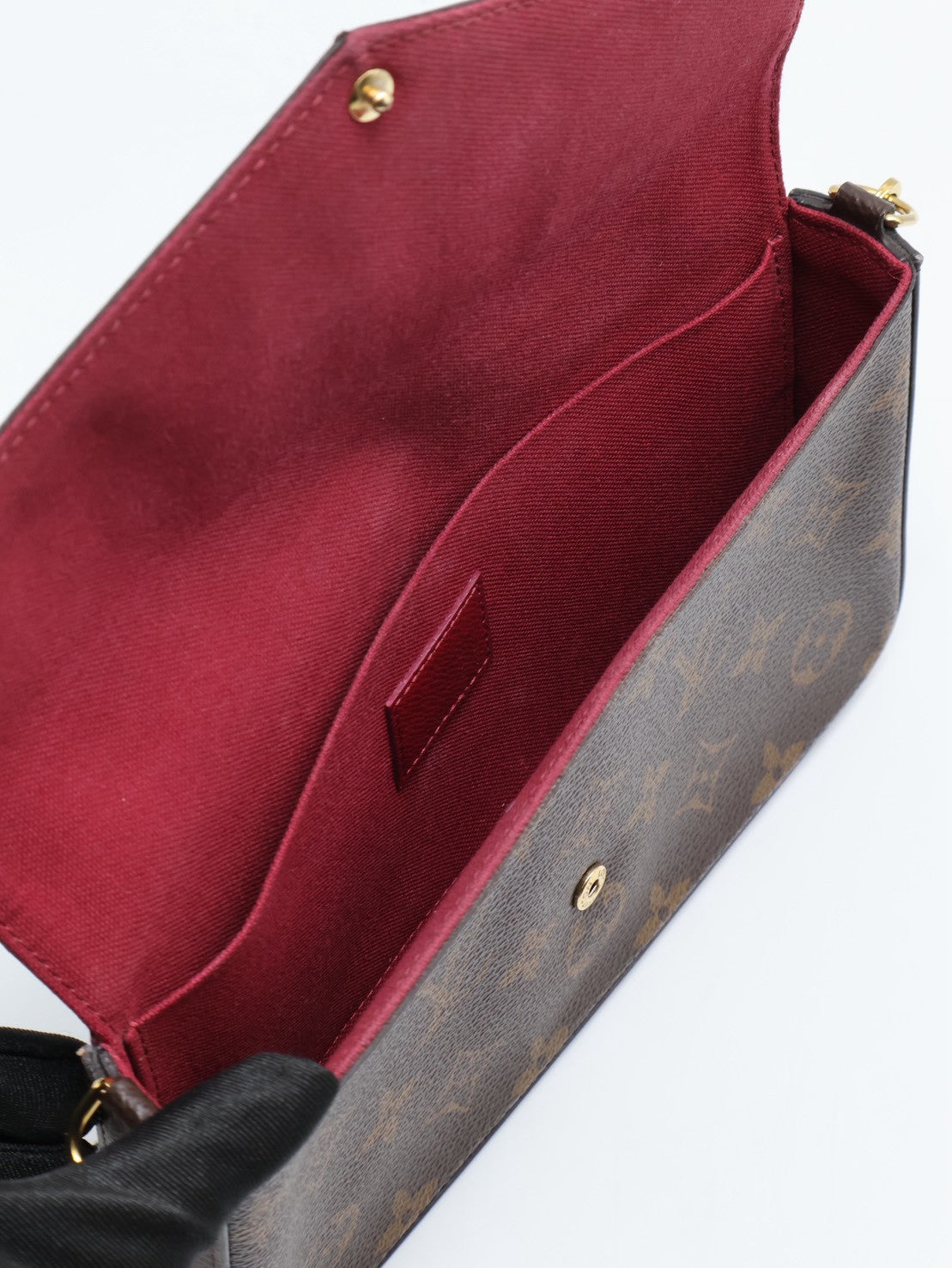 LOUIS VUITTON 經典三合一WOC鍊包 - 玫紅