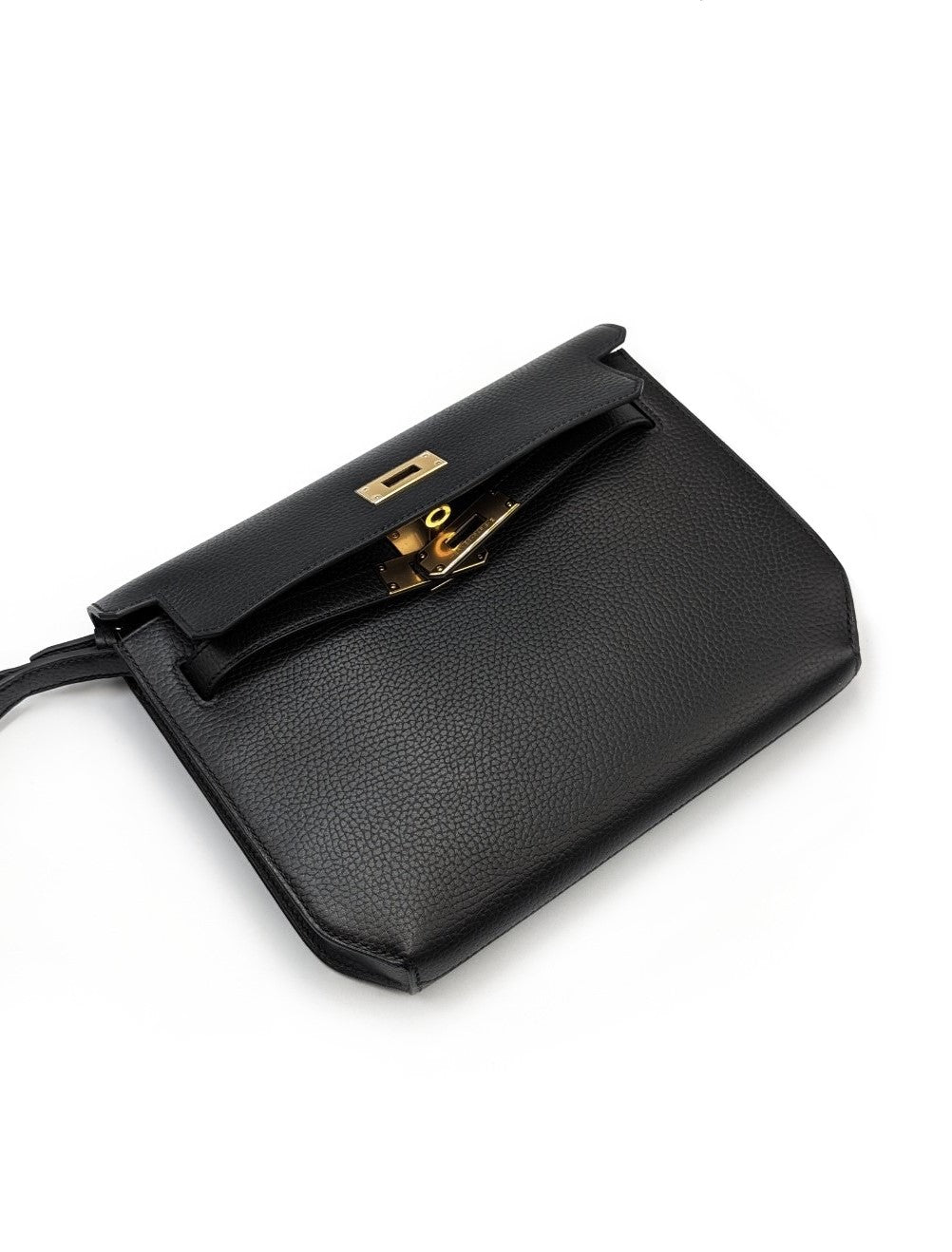 HERMES Kelly depeches 25手包 - 黑金 B