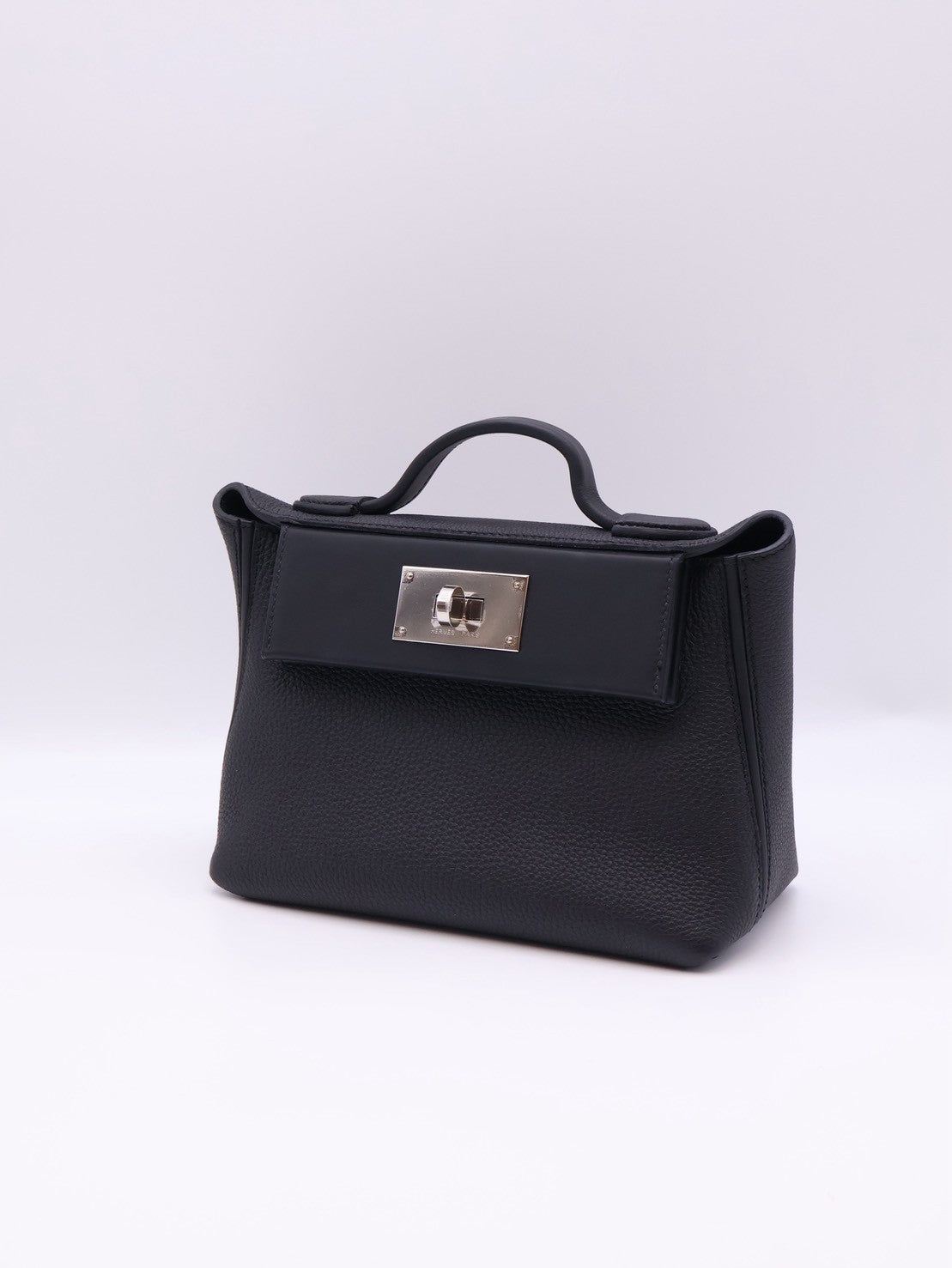 HERMES Mini 24/24 - Noir 89 黑銀 G