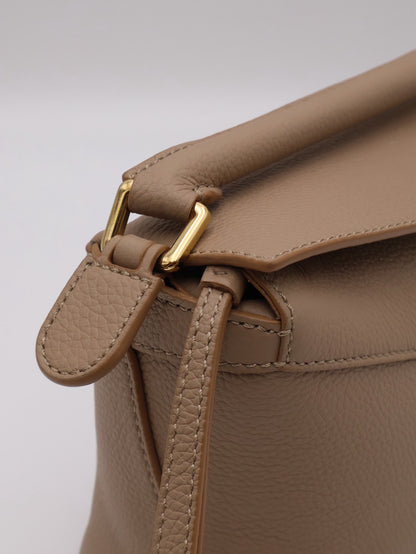LOEWE Puzzle小牛皮手袋 - 迷你沙色