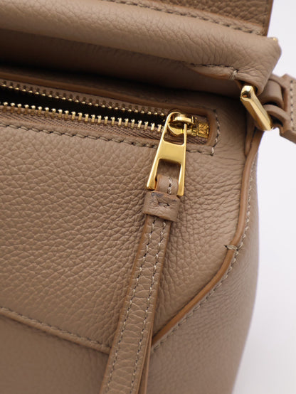 LOEWE Puzzle小牛皮手袋 - 迷你沙色
