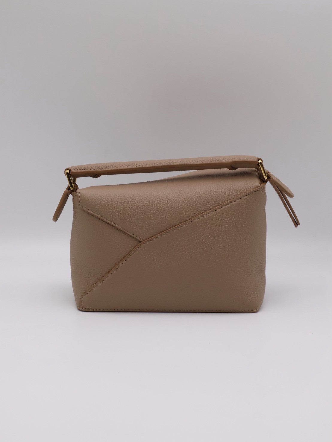 LOEWE Puzzle小牛皮手袋 - 迷你沙色