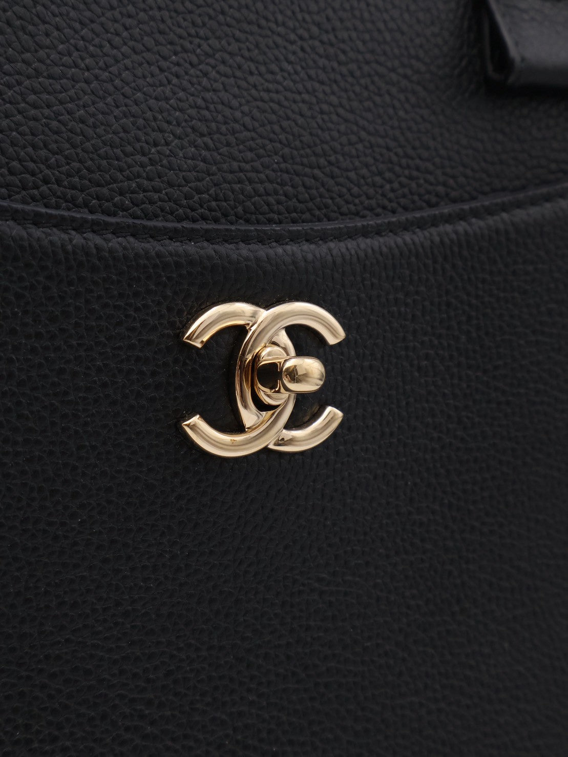CHANEL 復古手提公事包 - 黑金23開