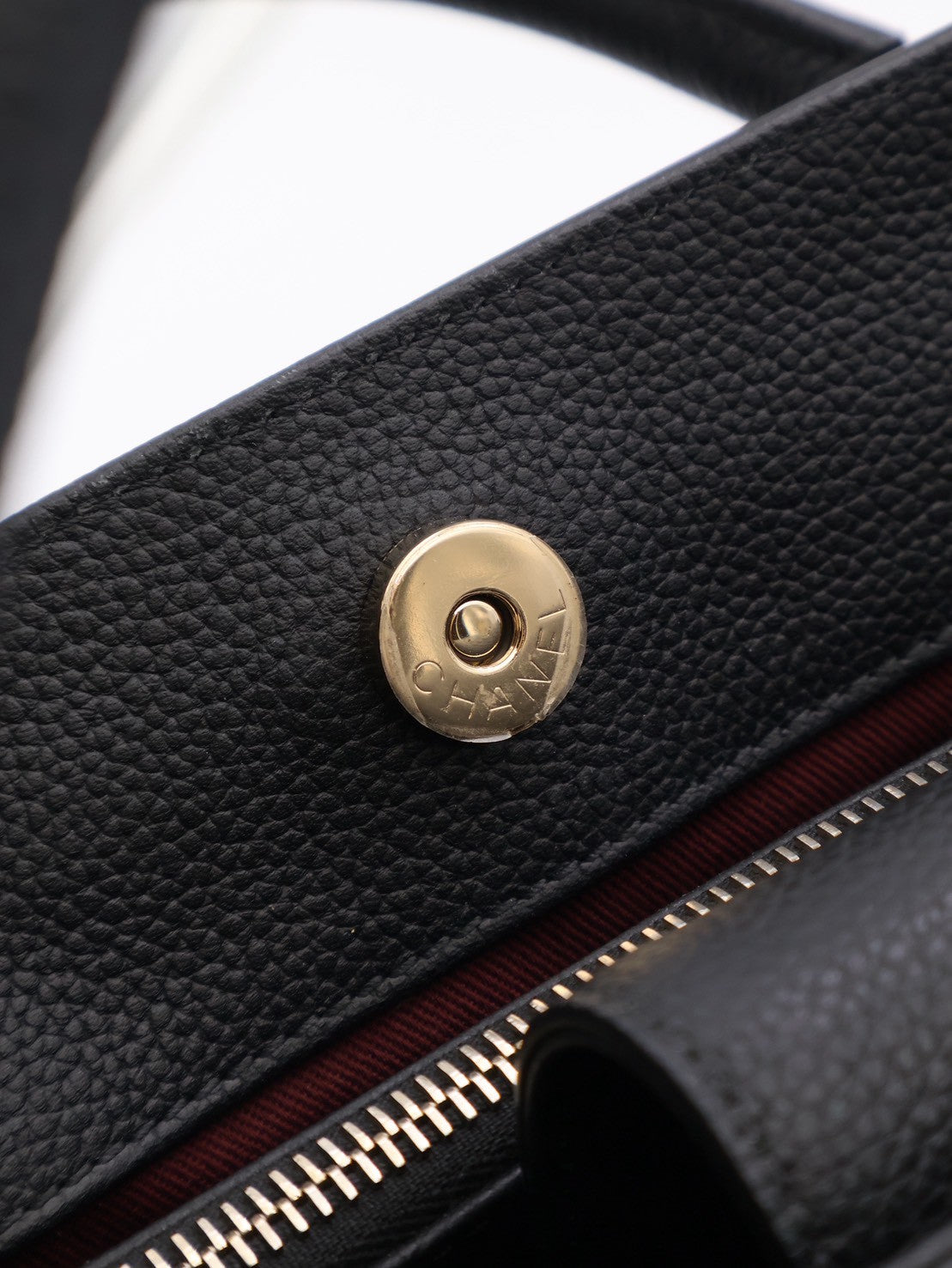 CHANEL 復古手提公事包 - 黑金23開