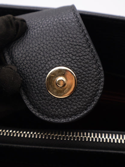 CHANEL 復古手提公事包 - 黑金23開
