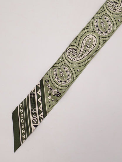 HERMES Cheval de Coeur Bandana愛心駿馬Twilly - 綠