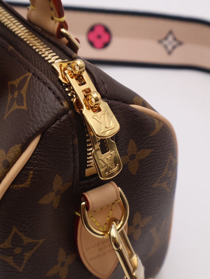 LOUIS VUITTON Speedy Bandouliere 20 - 黑邊背帶
