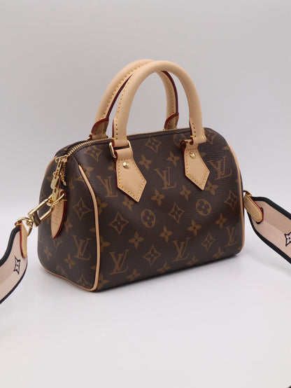 LOUIS VUITTON Speedy Bandouliere 20 - 黑邊背帶