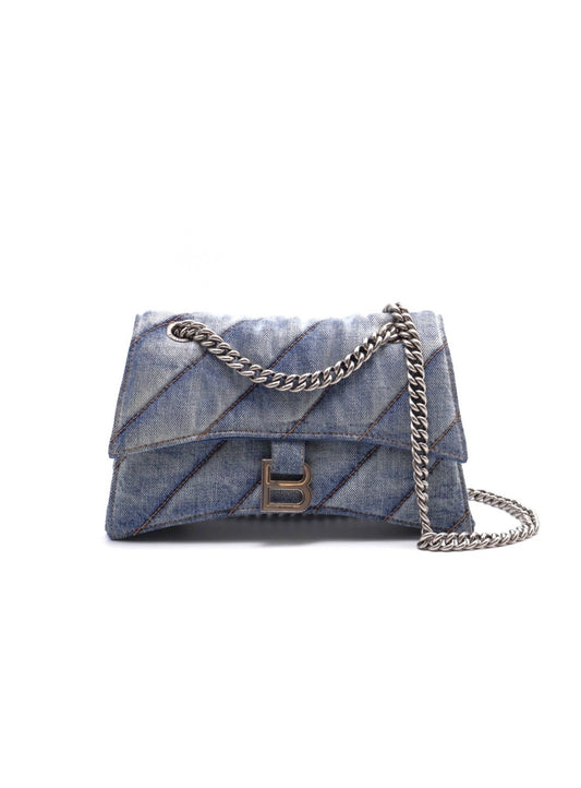 Balenciaga Crush沙漏包 - 小號牛仔
