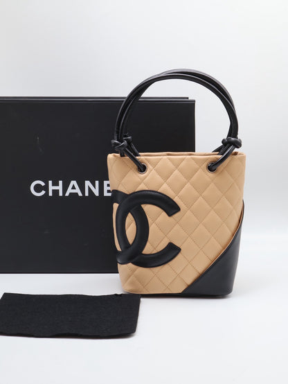 CHANEL Cambon康朋小菜藍 - 米黑8開
