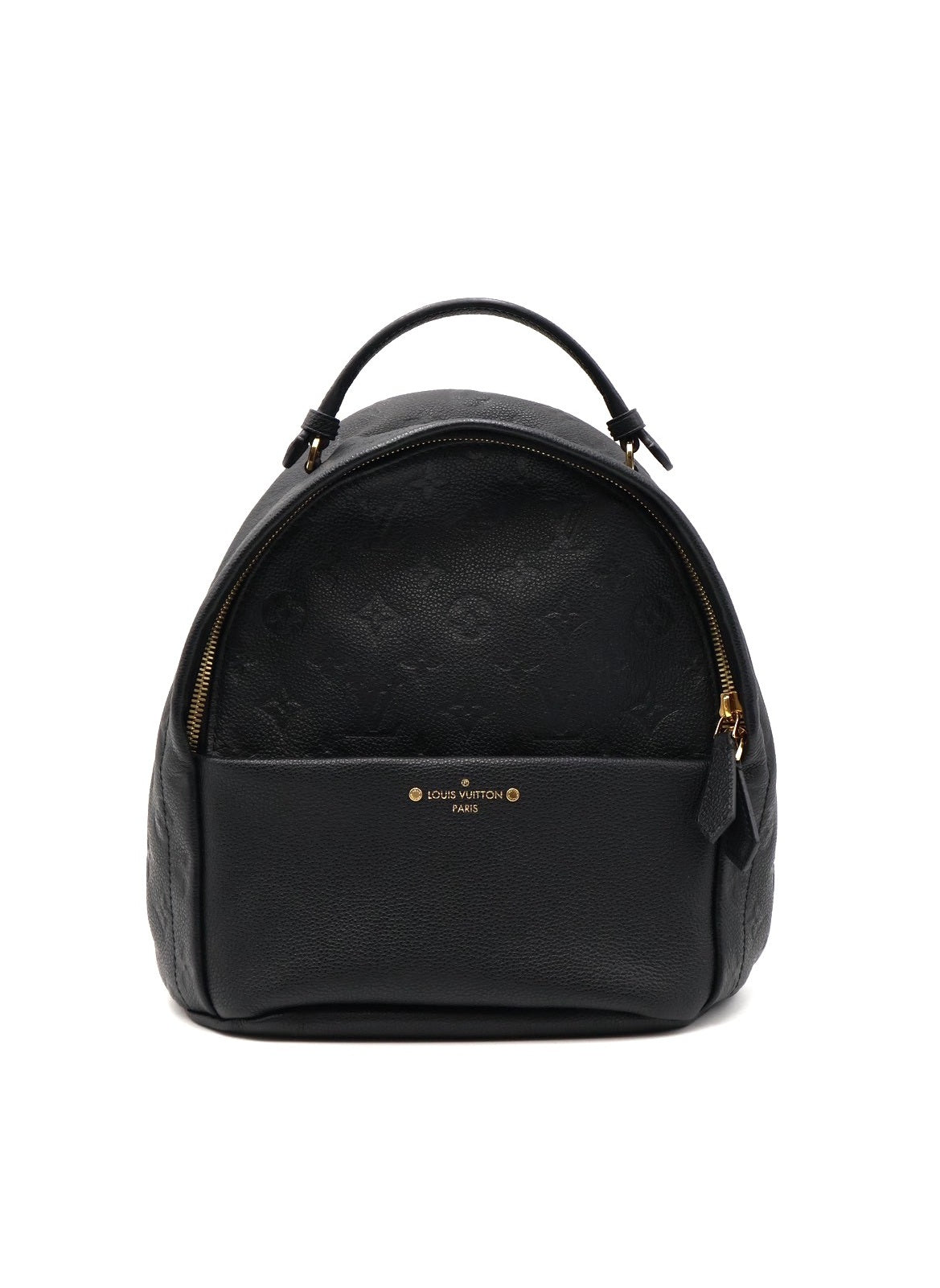 LOUIS VUITTON 壓紋牛皮後背包 - 黑