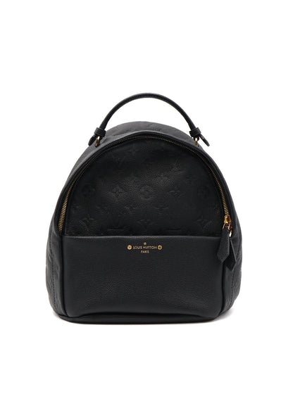 LOUIS VUITTON 壓紋牛皮後背包 - 黑