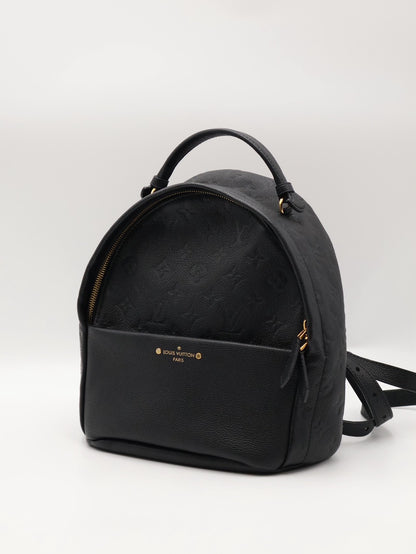 LOUIS VUITTON 壓紋牛皮後背包 - 黑