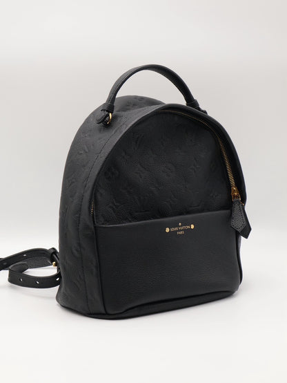 LOUIS VUITTON 壓紋牛皮後背包 - 黑