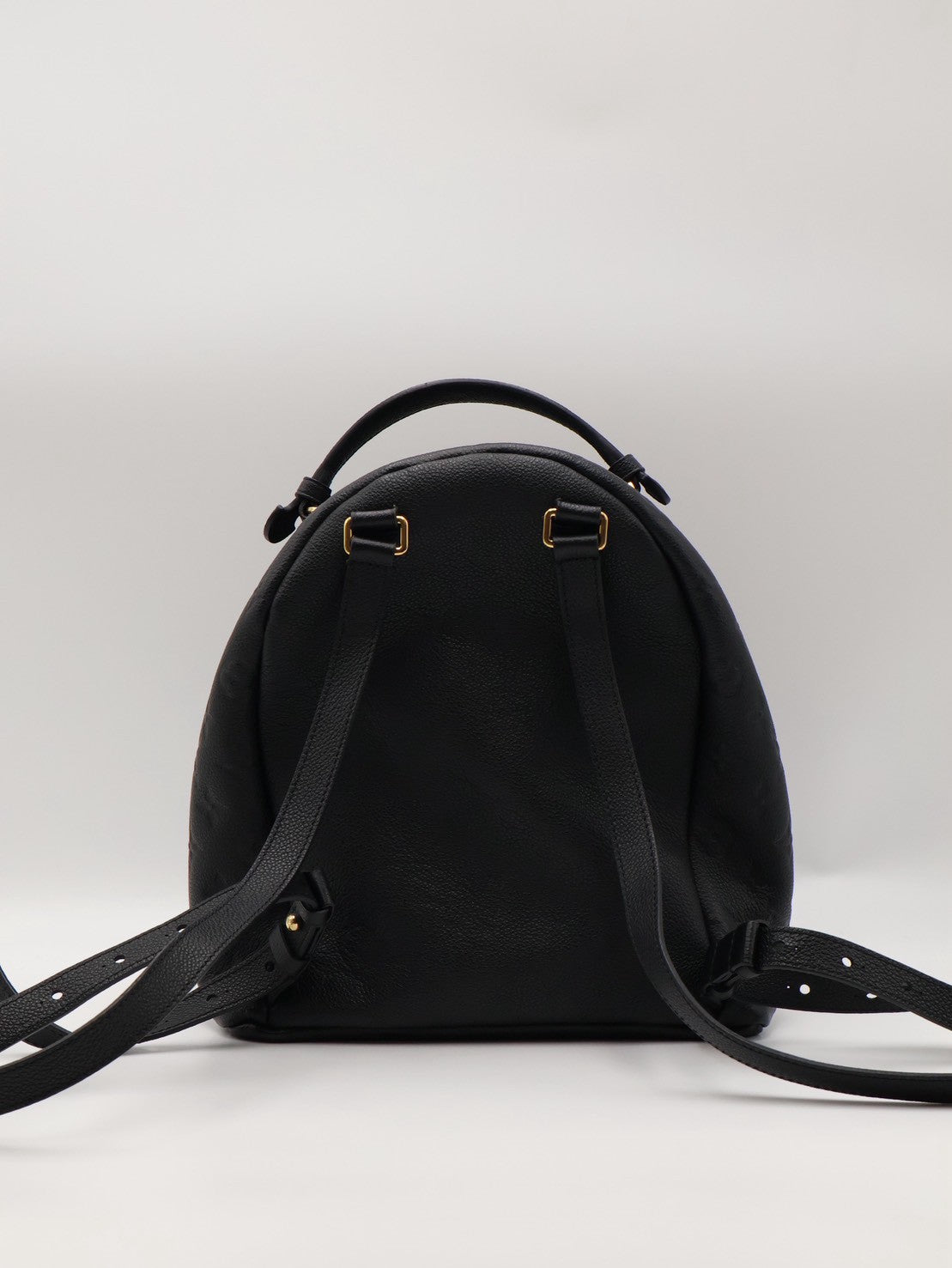LOUIS VUITTON 壓紋牛皮後背包 - 黑