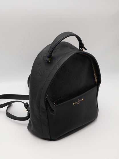 LOUIS VUITTON 壓紋牛皮後背包 - 黑