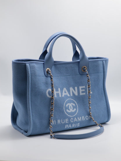 CHANEL Tote沙灘包 - 小號寶寶藍