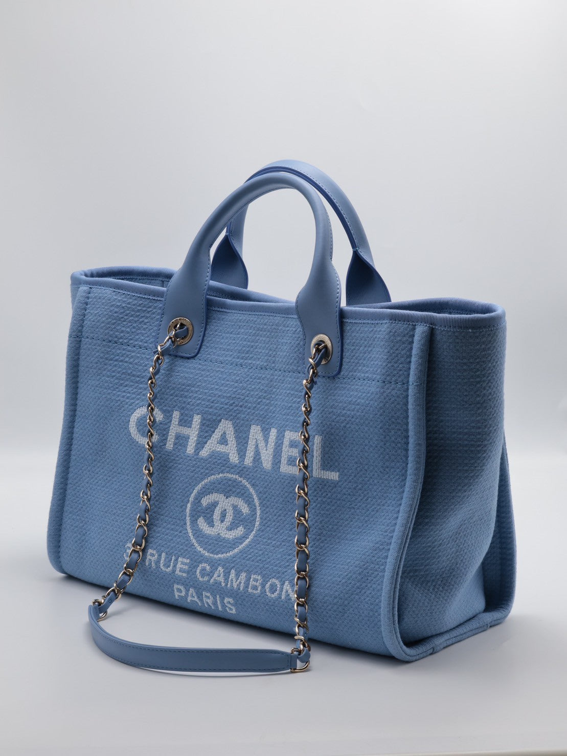 CHANEL Tote沙灘包 - 小號寶寶藍