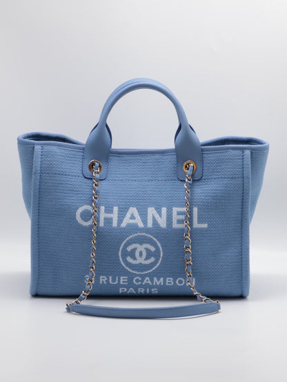 CHANEL Tote沙灘包 - 小號寶寶藍