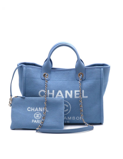 CHANEL Tote沙灘包 - 小號寶寶藍