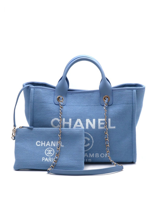 CHANEL Tote沙灘包 - 小號寶寶藍