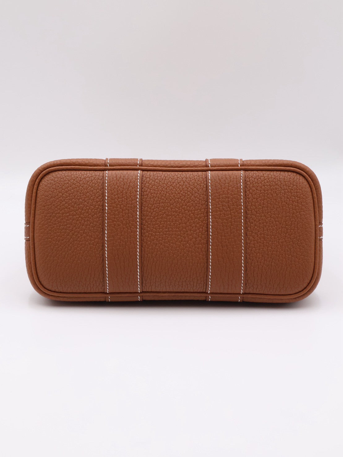 HERMES Mini Garden Party - Gold 37 帆布金棕