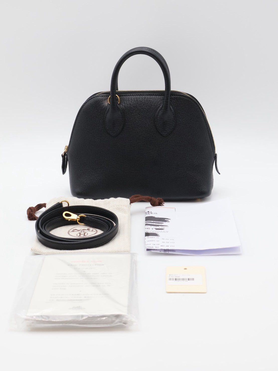 HERMES Mini Bolide -  Noir 89 黑金 Z