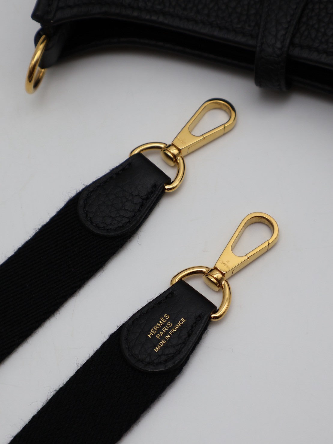 HERMES Mini evelyne - 黑金 B