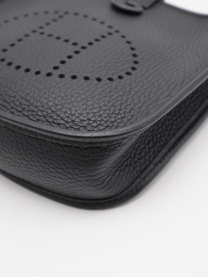 HERMES Mini evelyne - 黑金 B