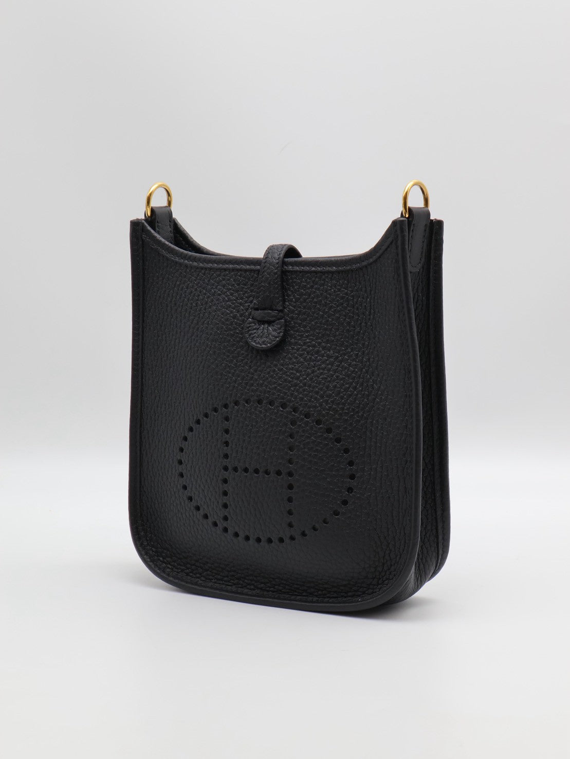 HERMES Mini evelyne - 黑金 B