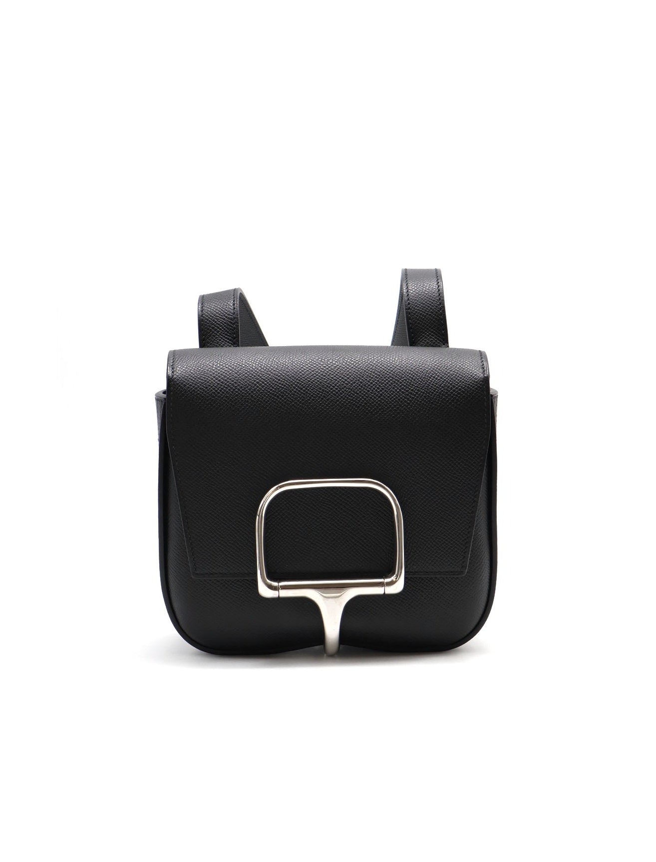 HERMES Della Mini - Noir 89 黑銀 U