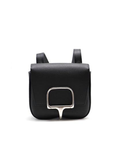 HERMES Della Mini - Noir 89 黑銀 U