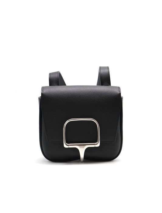 HERMES Della Mini - Noir 89 黑銀 U