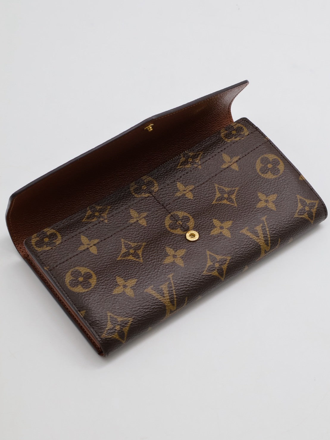 LOUIS VUITTON Sarah翻蓋長夾 - 棕