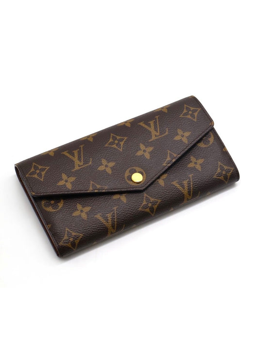 LOUIS VUITTON Sarah翻蓋長夾 - 棕