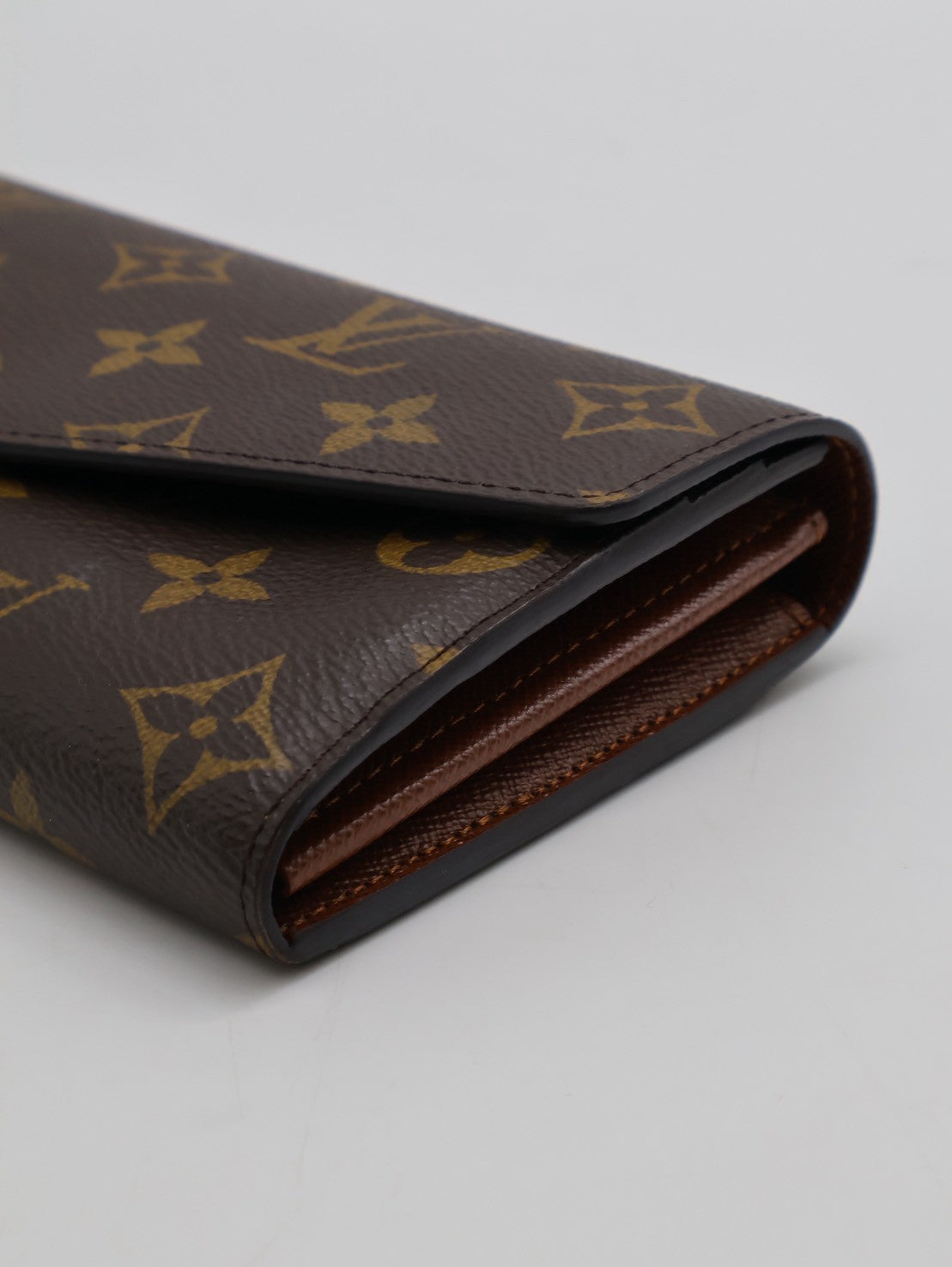 LOUIS VUITTON Sarah翻蓋長夾 - 棕