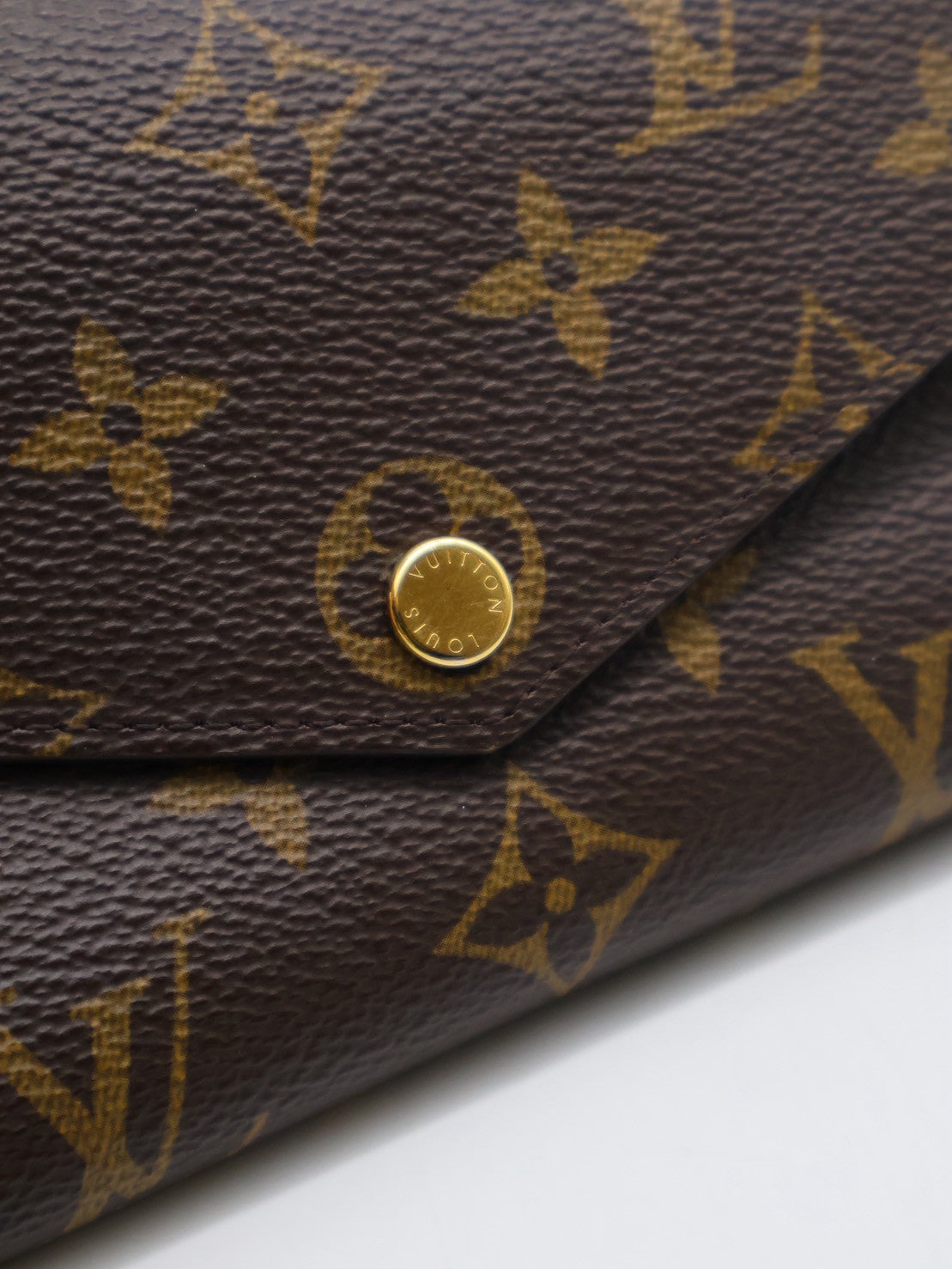 LOUIS VUITTON Sarah翻蓋長夾 - 棕