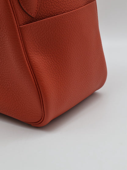 HERMES Lindy 30 - 粉橘 / 蜜桃粉銀 🅁