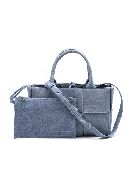 BOTTEGA VENETA Acro tote - 淺牛仔