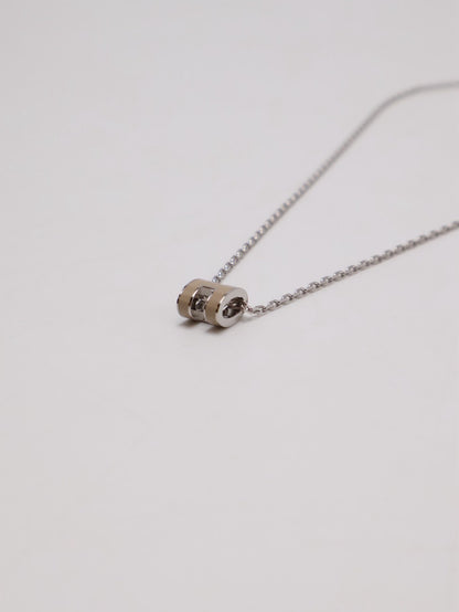 HERMES Mini Pop H項鍊 - 奶茶銀