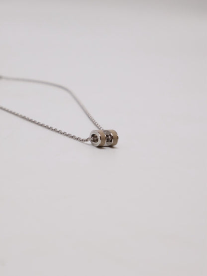 HERMES Mini Pop H項鍊 - 奶茶銀