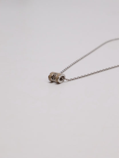 HERMES Mini Pop H項鍊 - 奶茶銀