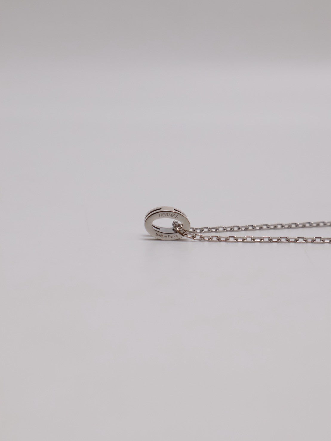 HERMES Mini Pop H項鍊 - 奶茶銀