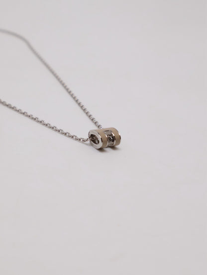 HERMES Mini Pop H項鍊 - 奶茶銀