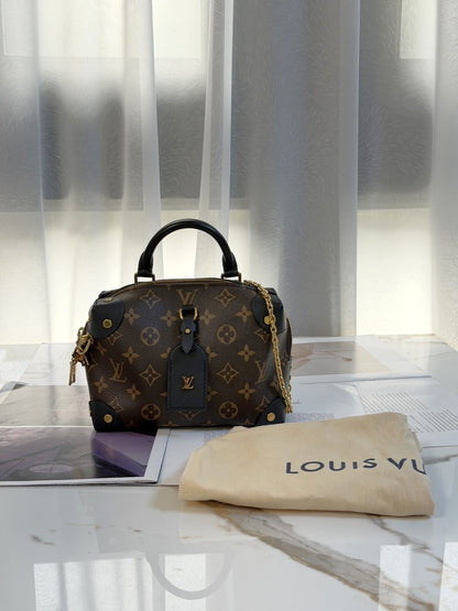 LOUIS VUITTON Petite Malle Souple軟盒子包