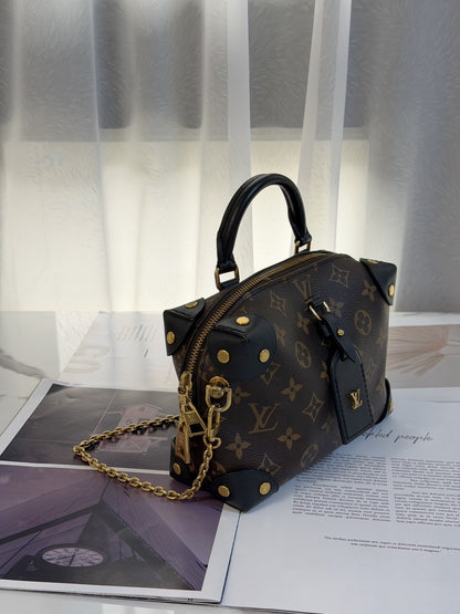 LOUIS VUITTON Petite Malle Souple軟盒子包