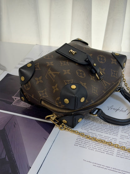 LOUIS VUITTON Petite Malle Souple軟盒子包