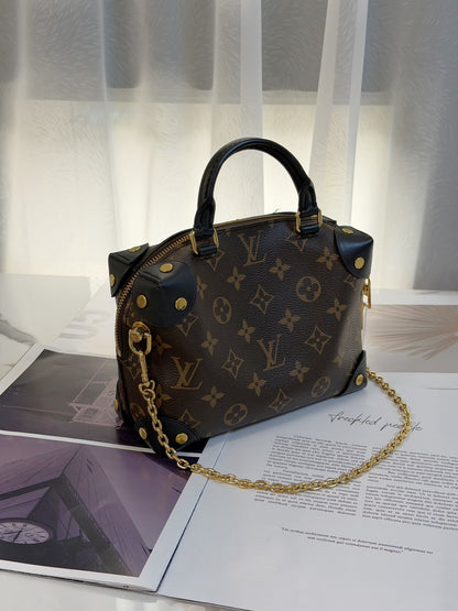 LOUIS VUITTON Petite Malle Souple軟盒子包