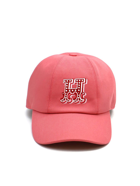 HERMES H Electrique休閒棒球帽 - 玫瑰茶粉